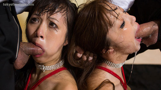 Gagging On Cock Captions - Tokyo Face Fuck - Hot Japanese Girls Gag On Your Hard Cock!